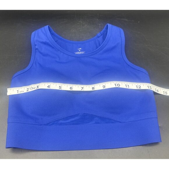 Knix Blue Racerback Pullover Sports Bra Sz Small S+ Padded Stretch Athletic Gym - Picture 4 of 8